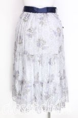 画像2: axes femme / sajouプリントレーススカート M サックス S-26-06-23-015-AX-SK-SZ-ZT569 (2)