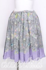 画像1: Franche Lippee / ボーダースカート  サックス S-26-06-23-016-LO-SK-AS-ZT569 (1)