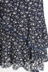 画像3: axes femme / 花柄フリルスカート M 紺 S-26-06-23-024-AX-PA-SZ-ZT568 (3)