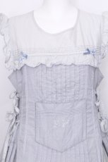画像4: PINK HOUSE / 配色ローンレイヤードワンピース  サックス S-26-06-24-034-LO-OP-AS-ZS (4)