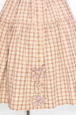 画像4: WONDERFUL WORLD / チェックワンピース  オフ S-26-06-24-038-LO-OP-AS-ZS (4)