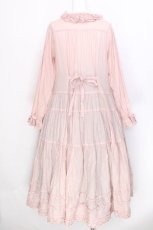 画像2: PINK HOUSE / ローンフリルワンピース  ピンク S-26-06-24-039-LO-OP-AS-ZS (2)