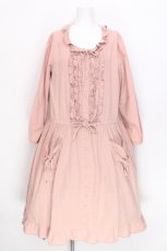 画像1: PINK HOUSE / ローンフリルワンピース  ピンク S-26-06-24-040-LO-OP-AS-ZS (1)