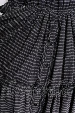 画像4: Physical Drop / ストライプワンピース  黒ｘ白 S-26-06-24-052-LO-OP-AS-ZS (4)