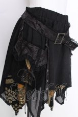 画像3: Qutie Frash / ベルト付きバルーンスカート  黒 S-26-06-24-062-QU-SK-AS-ZS (3)