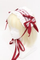 画像1: BABY,THE STARS SHINE BRIGHT / Marquiseヘッドドレス  ワインｘ白 S-26-06-24-010-BA-AC-AS-ZS (1)
