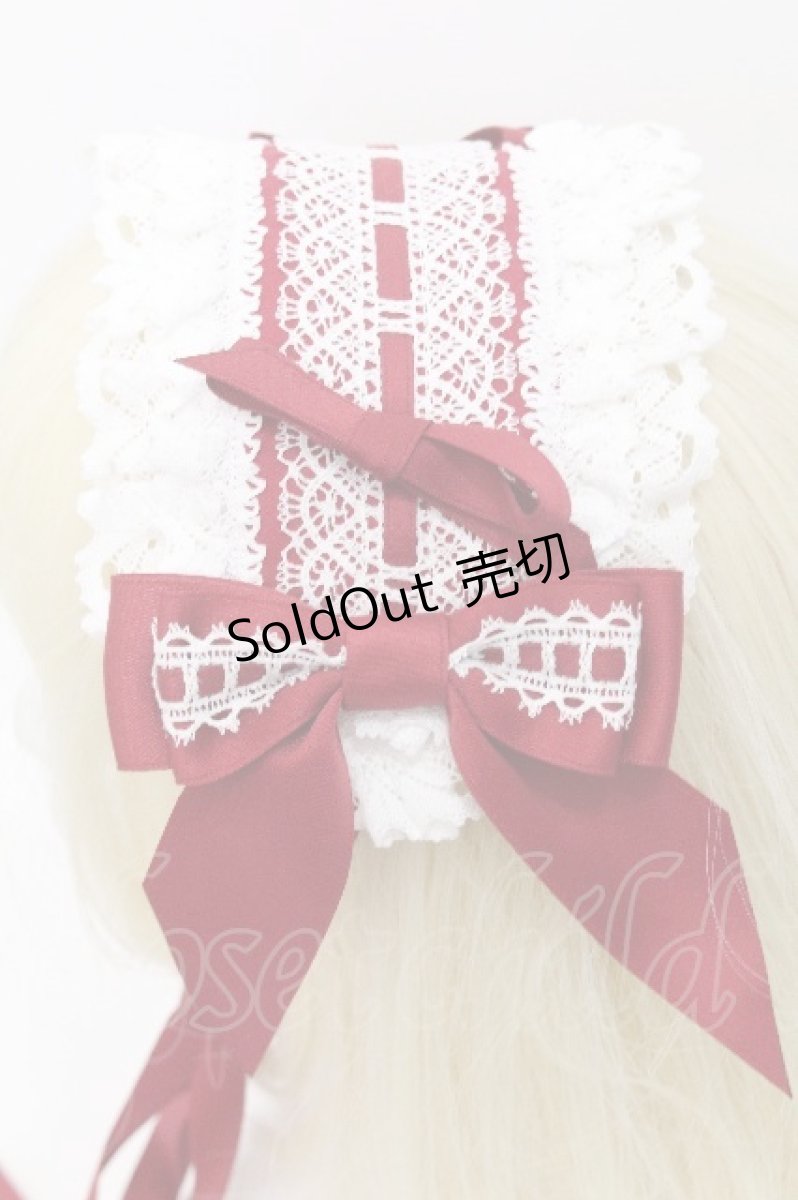 画像2: BABY,THE STARS SHINE BRIGHT / Marquiseヘッドドレス  ワインｘ白 S-26-06-24-010-BA-AC-AS-ZS (2)
