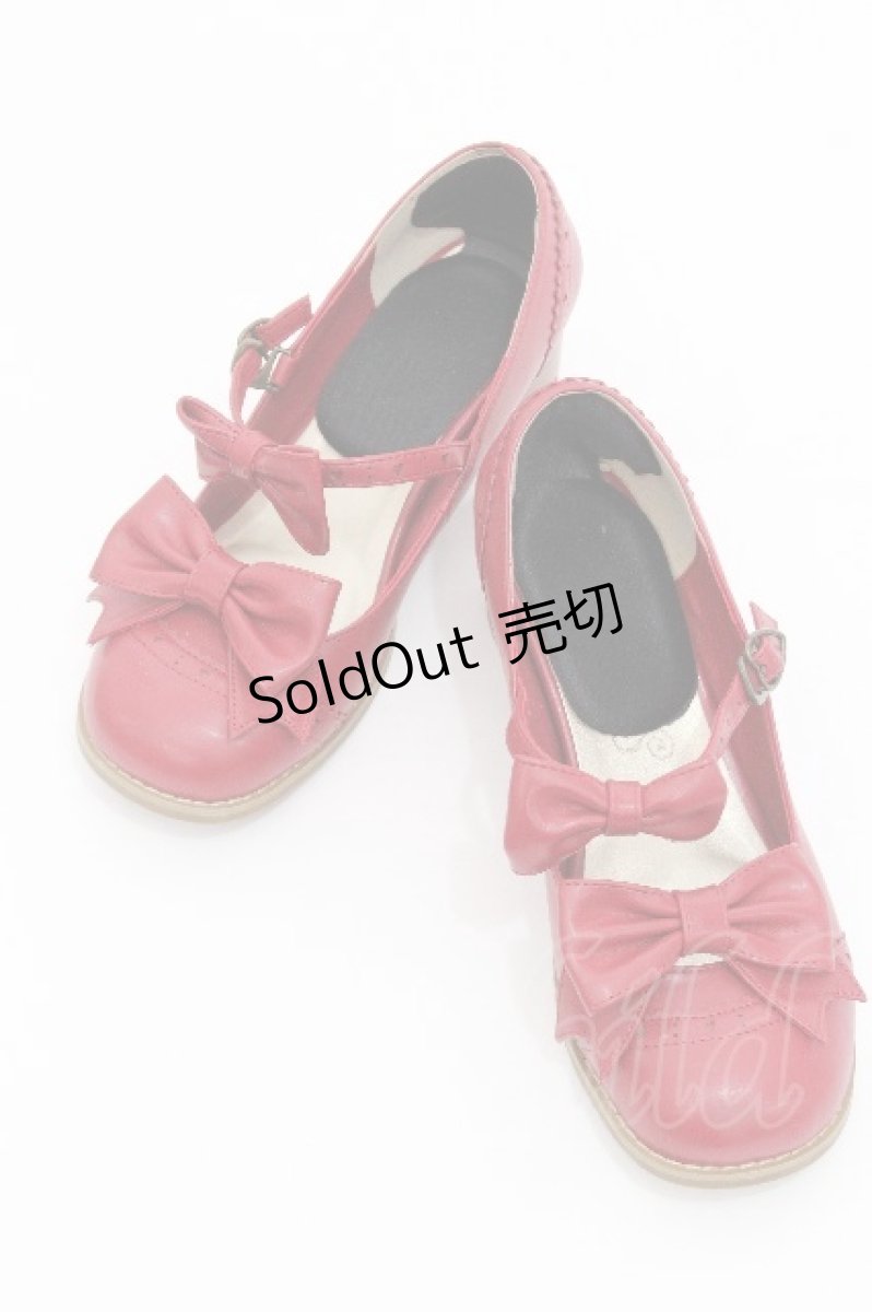 画像1: metamorphose / リボンストラップシューズ LL 赤 S-26-06-24-014-ME-SH-AS-ZS (1)