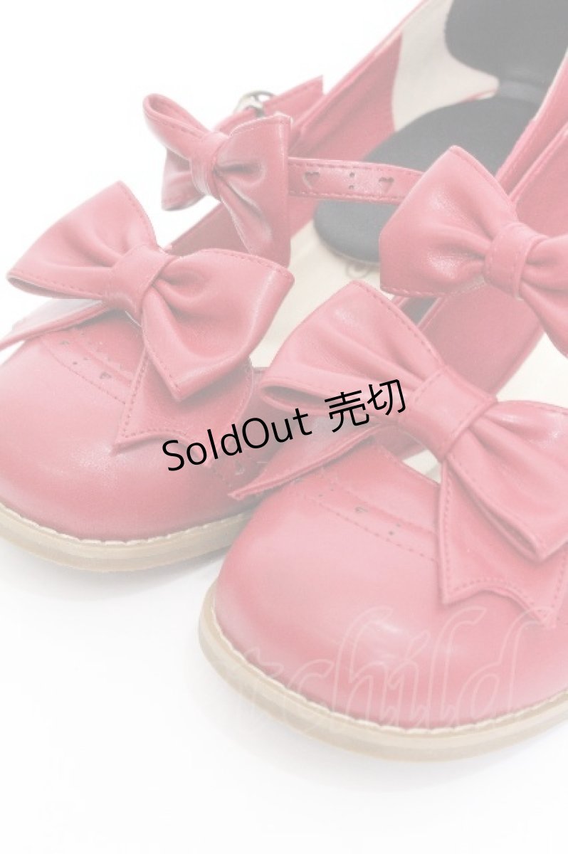 画像4: metamorphose / リボンストラップシューズ LL 赤 S-26-06-24-014-ME-SH-AS-ZS (4)