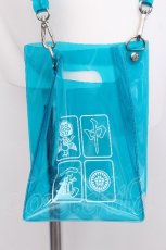 画像1: LISTEN FLAVOR / 麻雀クリアショルダーバッグ  ブルー S-26-06-24-017-PU-BG-AS-ZS (1)