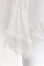 画像4: DO US PART / TT*ALSシアーケープブラウス M 白 S-26-06-24-020-LO-BL-HR-ZS (4)