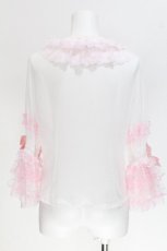 画像2: BABY,THE STARS SHINE BRIGHT / Ruban Creme a la vanilleブラウス  ピンク S-26-06-24-022-BA-BL-AS-ZS (2)