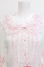 画像3: BABY,THE STARS SHINE BRIGHT / Ruban Creme a la vanilleブラウス  ピンク S-26-06-24-022-BA-BL-AS-ZS (3)