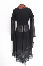 画像2: Qutie Frash / 着物袖付きカーディガン  黒 S-26-06-24-028-QU-TO-AS-ZS (2)