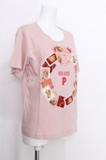 画像2: PINK HOUSE / Flower Picnicプリントアップリケカットソー  ピンク S-26-06-25-003-LO-TS-HR-ZS (2)