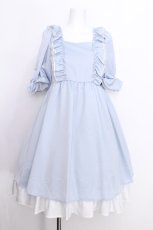 画像1: Maria pipi / SUMMER WATER DRESS  サックス S-26-06-25-026-LO-OP-SZ-ZS (1)