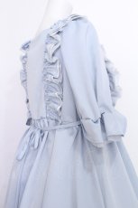 画像4: Maria pipi / SUMMER WATER DRESS  サックス S-26-06-25-026-LO-OP-SZ-ZS (4)
