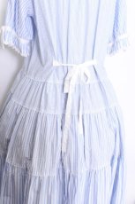 画像4: PINK HOUSE / ストライプティアードワンピース F サックス S-26-06-25-028-LO-OP-SZ-ZS (4)