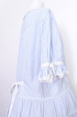 画像5: PINK HOUSE / ストライプティアードワンピース F サックス S-26-06-25-028-LO-OP-SZ-ZS (5)