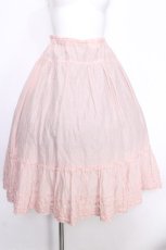 画像1: PINK HOUSE / 裾フリル使いローンミディスカート  ピンク S-26-06-25-043-LO-SK-HR-ZS (1)