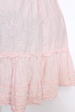画像2: PINK HOUSE / 裾フリル使いローンミディスカート  ピンク S-26-06-25-043-LO-SK-HR-ZS (2)