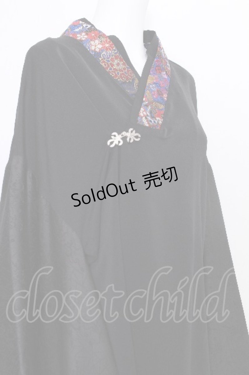 画像6: rezen / 花魁×蝶着物シャツ  瑠璃色 S-26-06-25-009-LO-TO-SZ-ZS (6)
