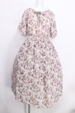 画像1: Fi.n.t  / 花柄フレアー袖オフショルワンピース F ラベンダー S-26-06-25-015-LO-OP-SZ-ZS (1)