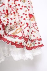 画像6: PINK HOUSE / キャットチェリードロップ柄ミディワンピース  オフ S-26-06-25-016-LO-OP-AS-ZS (6)