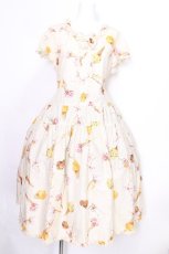 画像1: PINK HOUSE / アイスクリームプリントワンピース  アイボリー S-26-06-25-017-LO-OP-HR-ZS (1)
