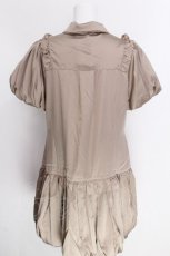 画像2: axes femme POETIQUE / バルーンデザインフリルチュニ  ベージュ S-26-06-26-033-AX-OP-AS-ZS (2)