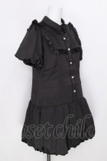 画像3: axes femme POETIQUE / バルーンデザインフリルチュニ  黒 S-26-06-26-043-AX-OP-AS-ZS (3)