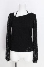 画像1: axes femme / ストラップレーストップス  黒 S-26-06-26-006-AX-TO-AS-ZS (1)