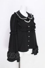 画像3: Ank Rouge / 姫袖ブラウス  黒 S-26-06-26-008-CA-BL-AS-ZS (3)
