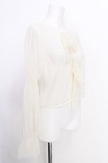 画像3: axes femme / パール付きチュールトップス  オフ S-26-06-26-014-AX-TO-AS-ZS (3)