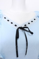 画像5: axes femme POETIQUE / きらめく花園刺繍カットプルオーバー  サックス S-26-06-26-017-AX-TO-AS-ZS (5)