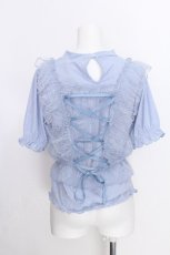 画像2: axes femme POETIQUE / チュールビスチェセットプルオーバー  サックス S-26-06-26-018-AX-TO-AS-ZS (2)