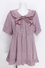 画像1: axes femme POETIQUE / トッピングリボンロングブラウス  ピンク S-26-06-26-019-AX-BL-AS-ZS (1)