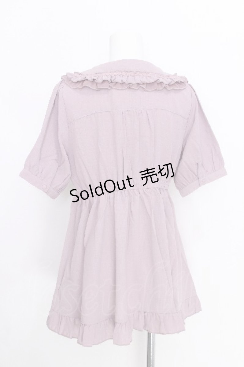 画像2: axes femme POETIQUE / トッピングリボンロングブラウス  ピンク S-26-06-26-019-AX-BL-AS-ZS (2)