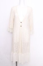 画像1: axes femme / 総レースロングカーディガン M 生成り S-26-06-27-001-AX-TO-SZ-ZS (1)