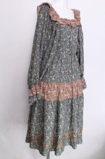 画像3: axes femme NOSTALGIE / 小花切替裾刺繍ワンピース M グリーン S-26-06-27-033-AX-OP-SZ-ZS (3)