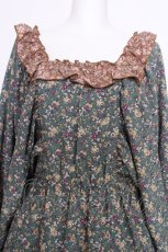 画像4: axes femme NOSTALGIE / 小花切替裾刺繍ワンピース M グリーン S-26-06-27-033-AX-OP-SZ-ZS (4)