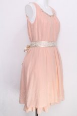 画像3: axes femme / バックバラスリットドレス M 淡ピンク S-26-06-27-017-AX-OP-SZ-ZS (3)