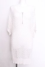 画像1: axes femme / 前後２ＷＡＹジップニット F 白 S-26-06-27-003-AX-TO-SZ-ZS (1)