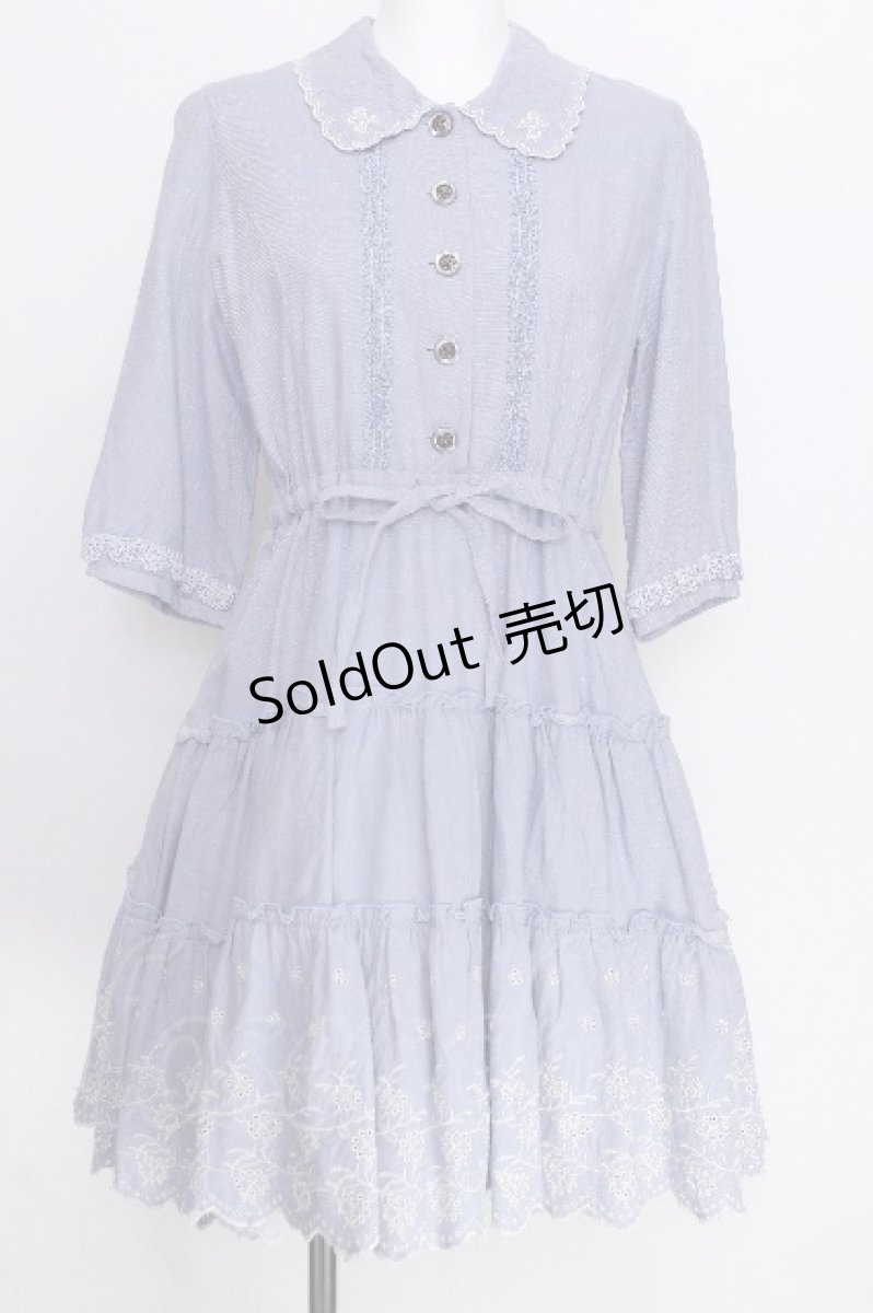 画像1: axes femme / デニムシャツワンピース  サックス S-26-06-27-025-AX-OP-HR-ZS (1)