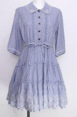 画像1: axes femme / デニムシャツワンピース  サックス S-26-06-27-025-AX-OP-HR-ZS (1)