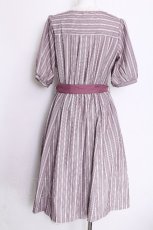 画像2: axes femme / ブロッキングストライプワンピース  グレー S-26-06-27-030-AX-OP-SZ-ZS (2)