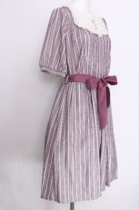 画像3: axes femme / ブロッキングストライプワンピース  グレー S-26-06-27-030-AX-OP-SZ-ZS (3)
