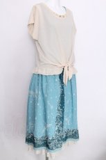 画像3: axes femme / アンサンブル星座柄ワンピース M サックス S-26-06-27-031-AX-OP-SZ-ZS (3)
