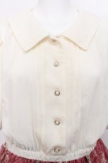 画像3: axes femme / レース切替ワンピース  オフｘピンク S-26-06-29-029-AX-OP-HR-ZS (3)