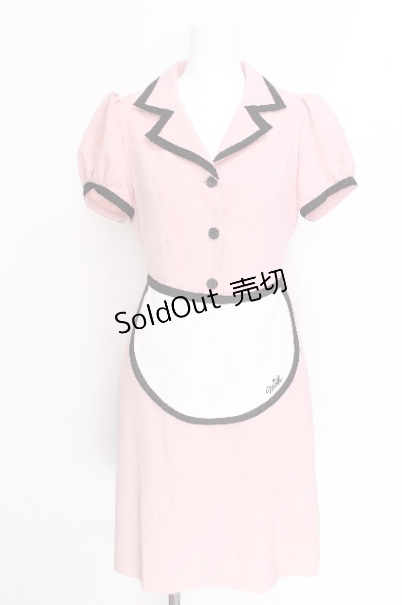 画像1: MILK / Lucy Cafeワンピース  ピンク S-26-06-29-030-ML-OP-HR-ZS (1)